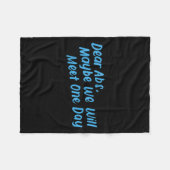 Couverture Polaire Chers Abs Peut-Être Qu'Un Jour Nous Allons Rencont (Devant (Horizontal))