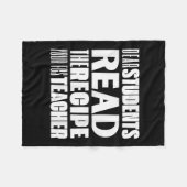 Couverture Polaire Chers Étudiants, Lisez La Recette Votre Professeur (Devant (Horizontal))