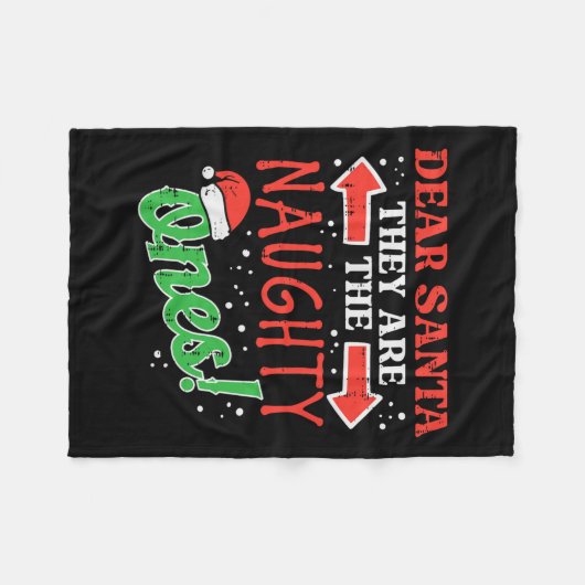 Couverture Polaire Chers Père Noël, Mauvais Noël Noël, Noël, Noël, Ho (Devant (Horizontal))