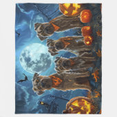 Couverture Polaire Chesapeake Bay Terrier Halloween Éffrayant (Devant)