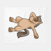 Couverture Polaire Cheval à Hip hop Dance Dab (Devant (Horizontal))