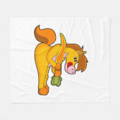 Couverture Polaire Cheval à la carotte (Devant (Horizontal))