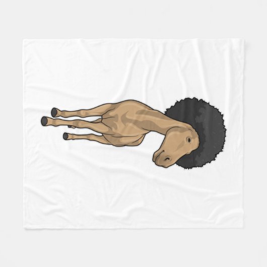 Couverture Polaire Cheval Afro (Devant (Horizontal))
