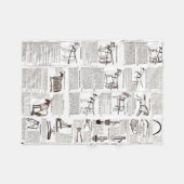 Couverture Polaire Cheval Antique Publicité Journal Art (Devant (Horizontal))