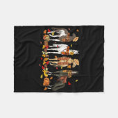 Couverture Polaire Cheval Automne Thanksgiving Cheval Automne Quitte  (Devant (Horizontal))