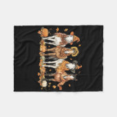 Couverture Polaire Cheval Automne Thanksgiving Cheval Automne Quitte  (Devant (Horizontal))