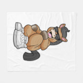 Couverture Polaire Cheval avec de grandes chaussures (Devant (Horizontal))