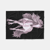Couverture Polaire Cheval Avec Long Mane Équitation Cheval Louveur (Devant (Horizontal))