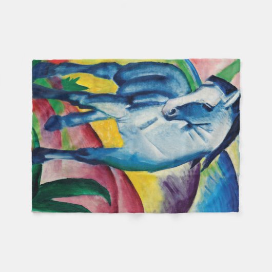 Couverture Polaire Cheval bleu I par Franz Marc (Devant (Horizontal))