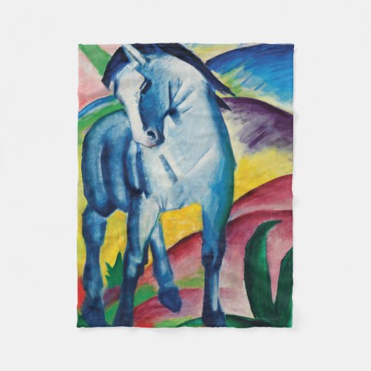 Couverture Polaire Cheval bleu I par Franz Marc (Devant)