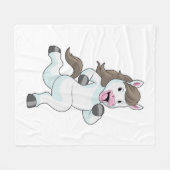 Couverture Polaire Cheval comme coureur à la course (Devant (Horizontal))