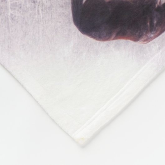 Couverture Polaire cheval dans la brume (Coin)