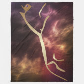 Couverture Polaire Cheval de Chalk Uffington Geoglyphes Gold Horse (Devant)