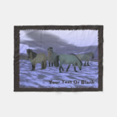 Couverture Polaire Cheval de l'aube (Devant (Horizontal))