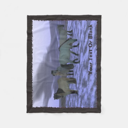 Couverture Polaire Cheval de l'aube (Devant)