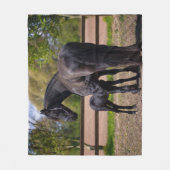 Couverture Polaire Cheval de mamans et de bébé (Devant)