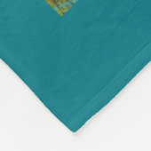 Couverture Polaire Cheval de Noël rétro avec arc rouge (Coin)