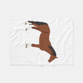 Couverture Polaire Cheval Design (Devant (Horizontal))