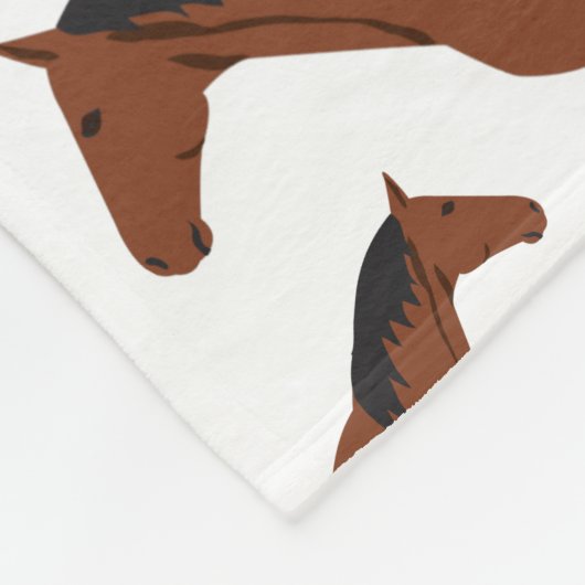 Couverture Polaire Cheval Design (Coin)