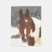 Couverture Polaire Cheval d'hiver (Devant)