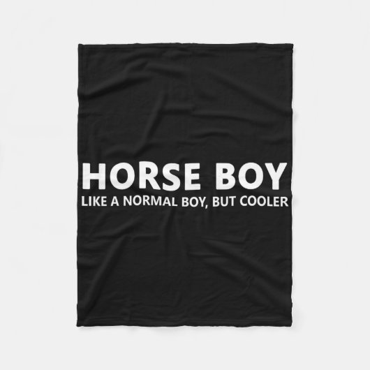 Couverture Polaire Cheval équitation Boy Cheval Boy (Devant)