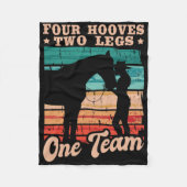 Couverture Polaire Cheval Équitation Cheval Cheval Fille (Devant)