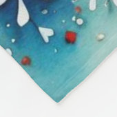 Couverture Polaire Cheval floral mignon (Coin)