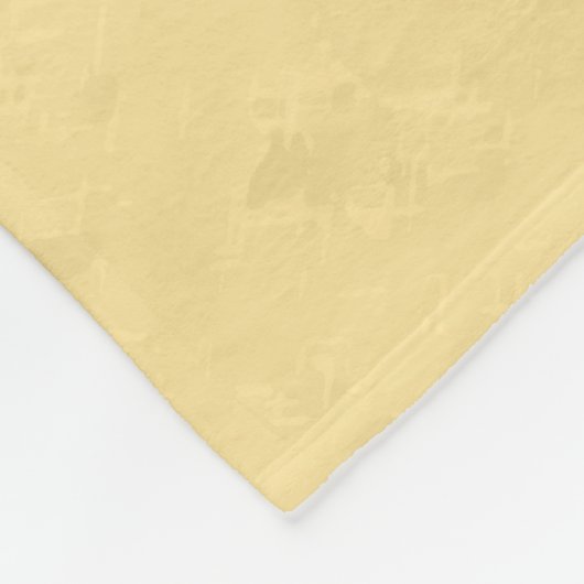 Couverture Polaire Cheval friésien Jaune (Coin)