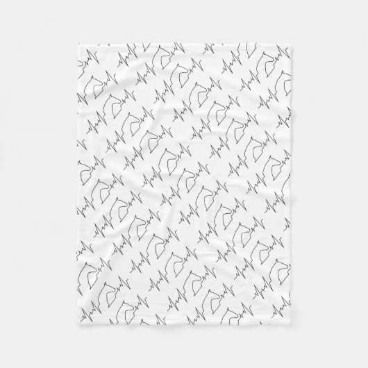 Couverture Polaire Cheval Heartbeat (Devant)