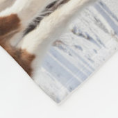 Couverture Polaire Cheval islandais avec manteau d'hiver typique (Coin)