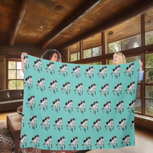 Couverture Polaire Cheval islandais en mouvement