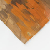 Couverture Polaire Cheval Majestic au coucher du soleil Abstrait (Coin)