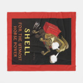 Couverture Polaire Cheval mécanique avec Shell Oil (Devant (Horizontal))