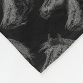 Couverture Polaire Cheval : Noir (Coin)
