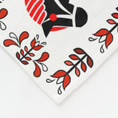 Couverture Polaire Cheval noir folklorique de Dala, Norvégien, (Coin)