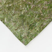 Couverture Polaire Cheval Palomino traversant une prairie (Coin)