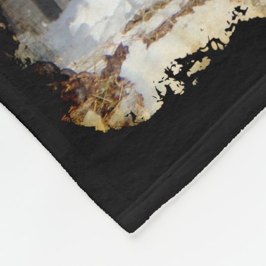 Couverture Polaire Cheval Pinto En Course (Coin)