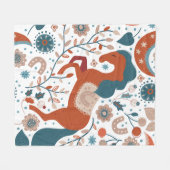 Couverture Polaire Cheval scandinave mignon (Devant (Horizontal))