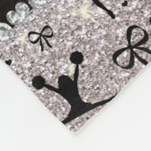 Couverture Polaire Chevalier de parties scintillant argent de nom per (Coin)