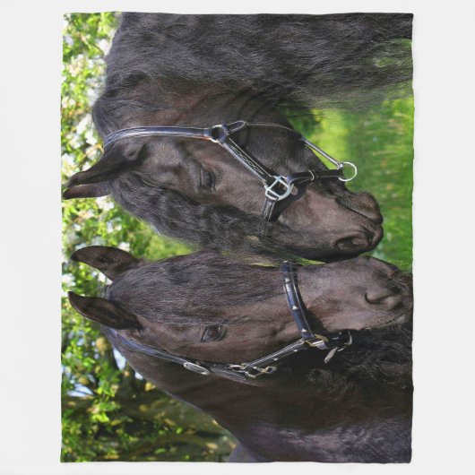 Couverture Polaire Chevaux (Devant)