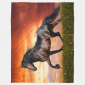 Couverture Polaire Chevaux (Devant)
