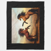 Couverture Polaire Chevaux (Devant)