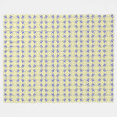 Couverture Polaire Chevaux bleus (Devant (Horizontal))