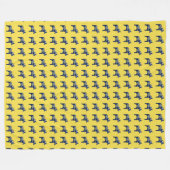 Couverture Polaire Chevaux Blue Dala (Devant (Horizontal))