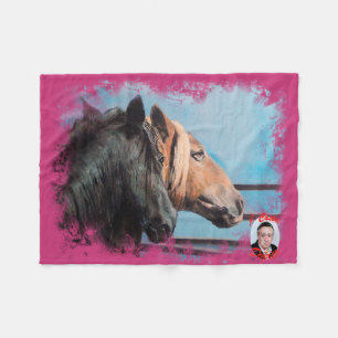 Couverture Polaire Chevaux/Cabalos/Horses