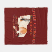 Couverture Polaire Chevaux du Petit Cherokee (Devant (Horizontal))