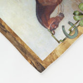 COUVERTURE POLAIRE CHEVAUX PEINTURES D'ART FIN PARCHEMENT, CHAUSSURES (Coin)