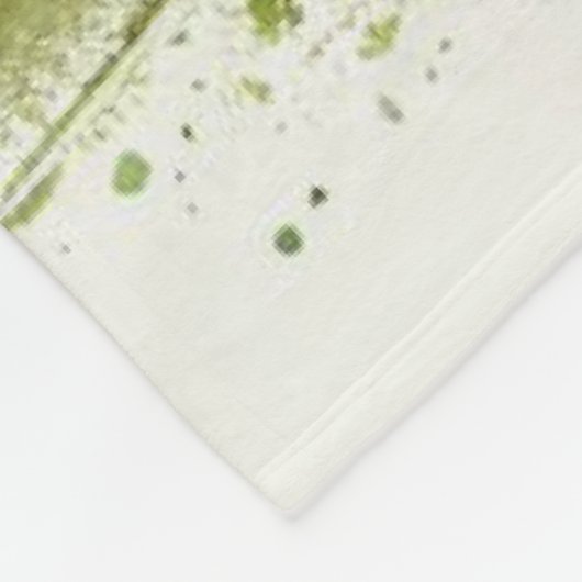 Couverture Polaire Chevaux reposant parmi les fleurs et la verdure vi (Coin)