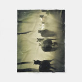 Couverture Polaire Chevaux sauvages (Devant)