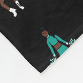 Couverture Polaire Cheveux/ Danseur Blanche polaire Aqua Spark (Coin)